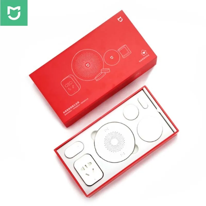 Get  2019Original Xiaomi Mijia Smart Home Kit Gift Box XIOMI Have Gateway Door Window Human Body Wireles