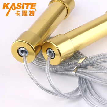 

Aluminium Alloy Handle Steel Wire Jump Rope Industry Fitness Clubhouse Fat Loss Skipping Rope with Bearings Racing Steel Wire