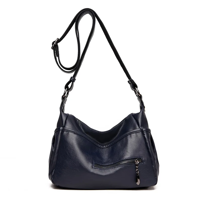 

Women Messenger Bags High Quality Cross Body Luxury Bags soft washed Leather Female Shoulder Handbags Sac A Main Fashion C1118