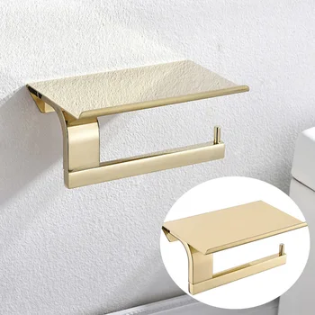 

1 Pc Multifunctional Bathroom Napkin Rack Stainless Steel Tissue Holder Roll Paper Toilet Paper Shelf for Home Hotel (Single Rod