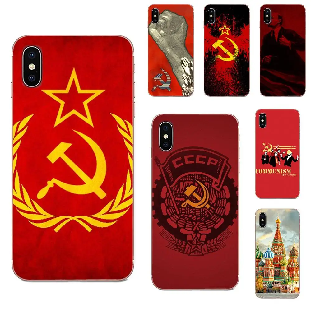 Флаг коммунизма св. Базилика для Xiaomi Mi3 Mi4 Mi4C Mi4i Mi5 Mi 5S 5X 6 6X 8 SE Pro Lite A1 Max Mix 2 Note 3 4 |
