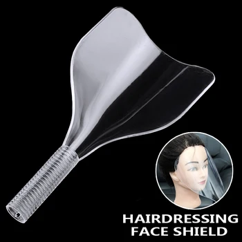 

Salon Haircut Dyeing Face Mask Hairdressing Hairspray Facial Protector Clear Face Shield Cover Styling Accessory Plastic