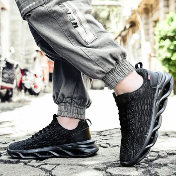 

Men's shoes tide shoes sports casual shoes air cushion running shoes mesh breathable vulcanized shoes plus size cushioning shoes