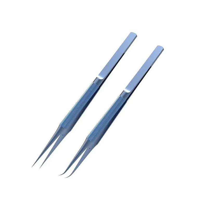 

Precision Titanium Alloy Tweezers 0.15mm Edge Fly Line Fingerprint Electronic Components Straight/Curved Tip Forceps