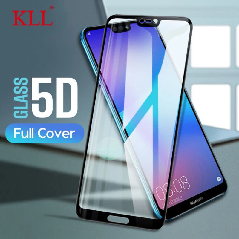 

5D Glass for Huawei P20 Lite Pro Full Cover Tempered Glass for Huawei Nova 4 3 3i 3e Screen Protector for P Smart Y9 Y6 Y7 Prime