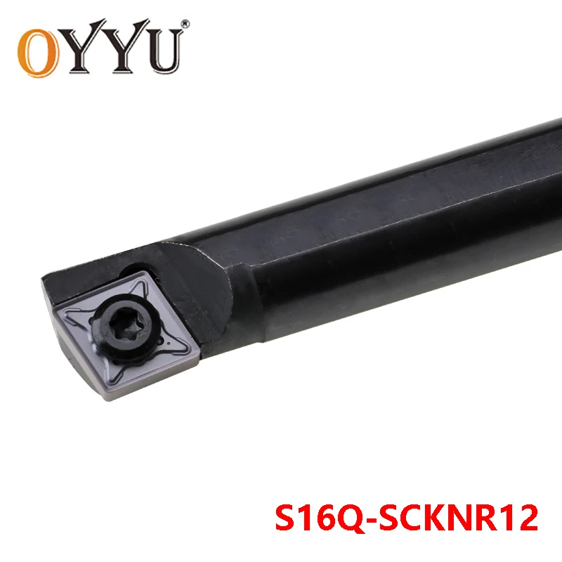 

OYYU S16Q-SCKNR12 Internal Turning Tool Holder 16mm SCKNR CNC Carbide Inserts Shank Boring Bar use CNMG