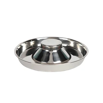 

Stainless Steel Durable Slow Feeder Anti Choking Puppy Water Bloat Stop Dog Bowl Dish Cat Healthy Eating Portable Food Container