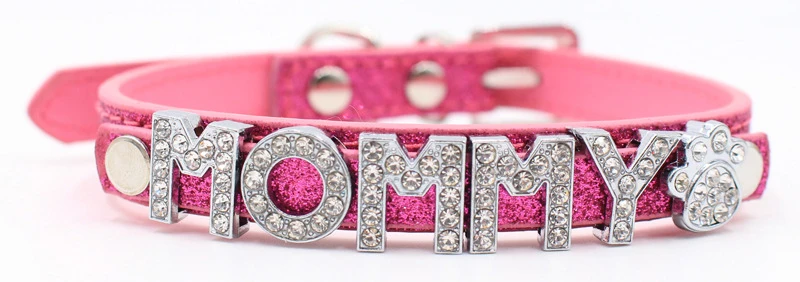 dog chain collar Custom Dog Cat Collar Personalized Letter Name Rhinestone Puppy Small Adjustable Collars Charms for Chihuahua Yorkshire Dog Collars classic