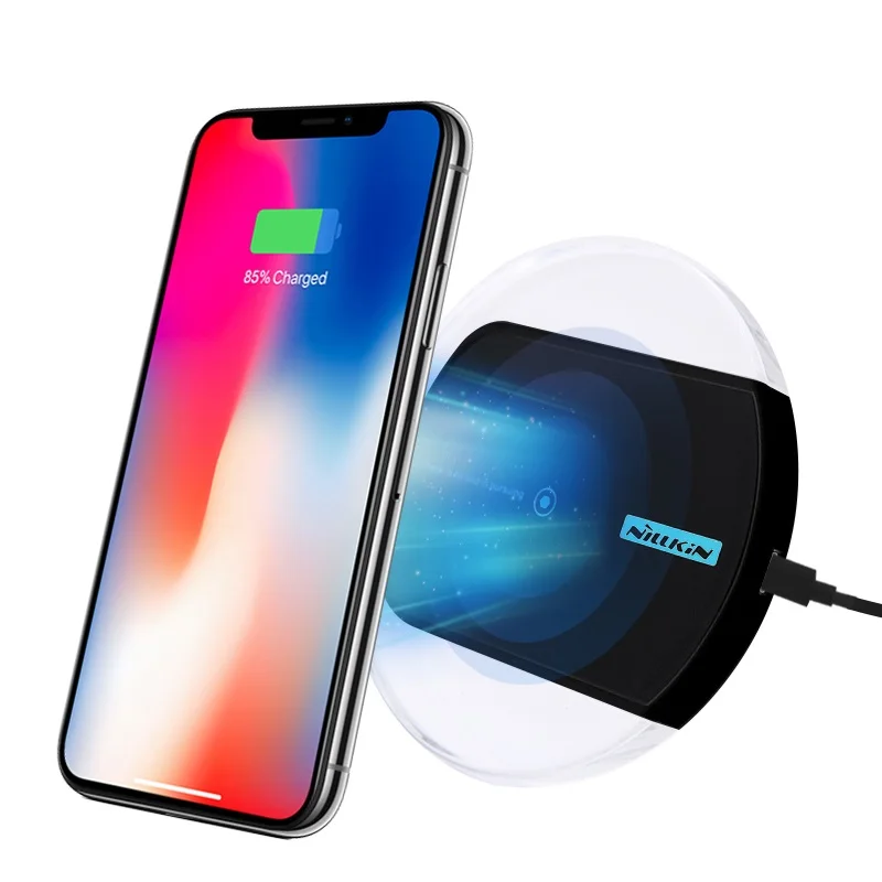 Беспроводное зарядное устройство NILLKIN Qi для iPhone XS/XR/X/8/8 Plus для samsung S10/S10E/Note 8/S9/S8/S8 Plus зарядная панель для Xiaomi Mi 9