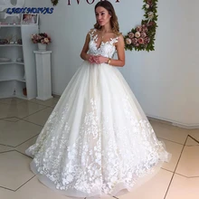 Элегантное сексуальное кружевное платье с открытой спиной А-силуэта размера плюс свадебное платье-бохо Brautkleid на заказ свадебное платье для невесты Trouwjurk