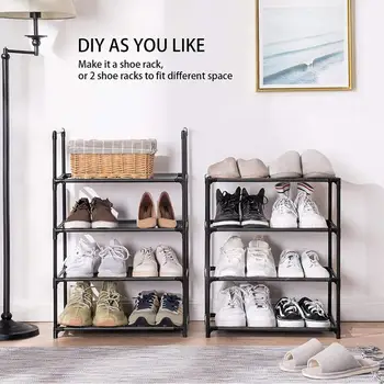 

8 Tiers Non-Woven Fabric Dustproof Shoe Rack Storage Organizer Cover Cabinet Shelf Home Standing Space-saving Shoe Organizer HWC