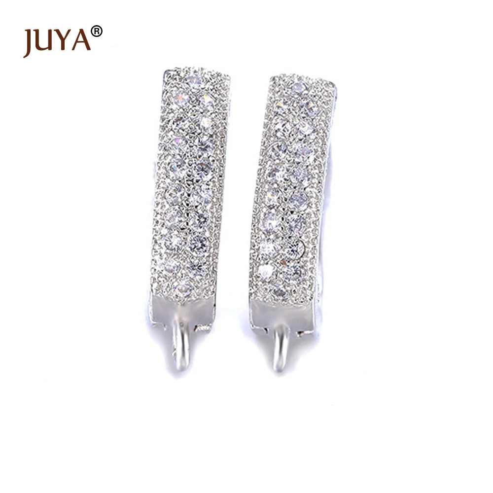 

Creative Gold Leverback Earwire Austrian Crystal Hoop Earring Findings For DIY Women Jewelry Making Earrings Hook Clasps