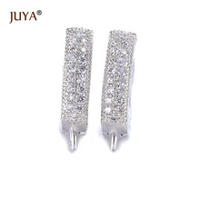 Creative Goud Zilver Leverback Slangetje Oostenrijkse Kristal Hoepel Oorbel Bevindingen Voor DIY Vrouwen Sieraden Maken Oorbellen Haak Sluitingen(China)