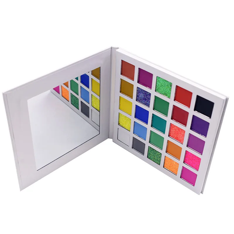 Cosmetic Makeup 25 Color Eyeshadow No Logo High Pigment Glitter Shimmer Matte Eyeshadow Palette