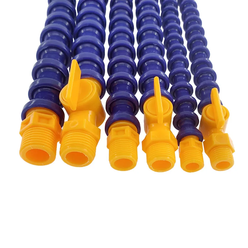 6pcs 300 400 500 600mm Plastic Round Nozzle Adjustable Oil Coolant Hose