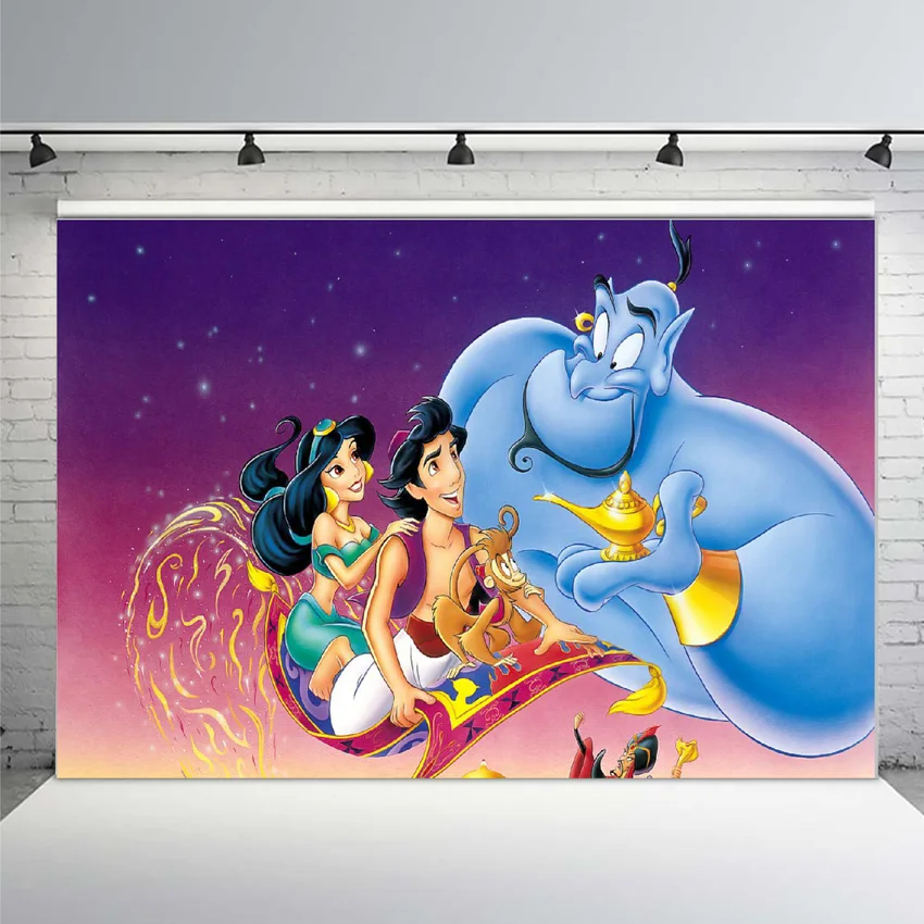 

Mehofoto 7x5ft Aladdin Jasmine Princess Prince Flying Mat Custom Photo Studio Background Backdrop Vinyl Photography Backdrops
