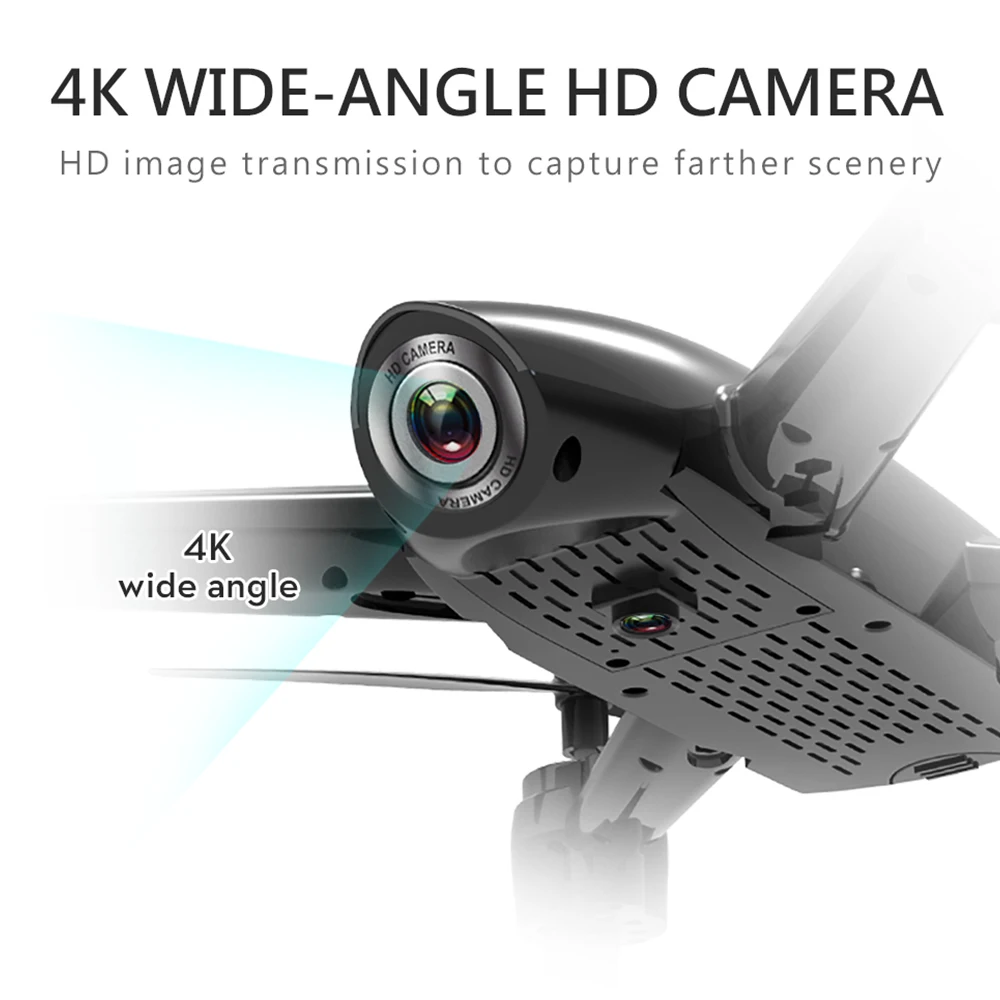 DIDIHOU WiFi FPV RC Дрон 4K широкоугольная камера оптический поток 1080P HD Двойная камера воздушный видео Квадрокоптер игрушки для взрослых и детей