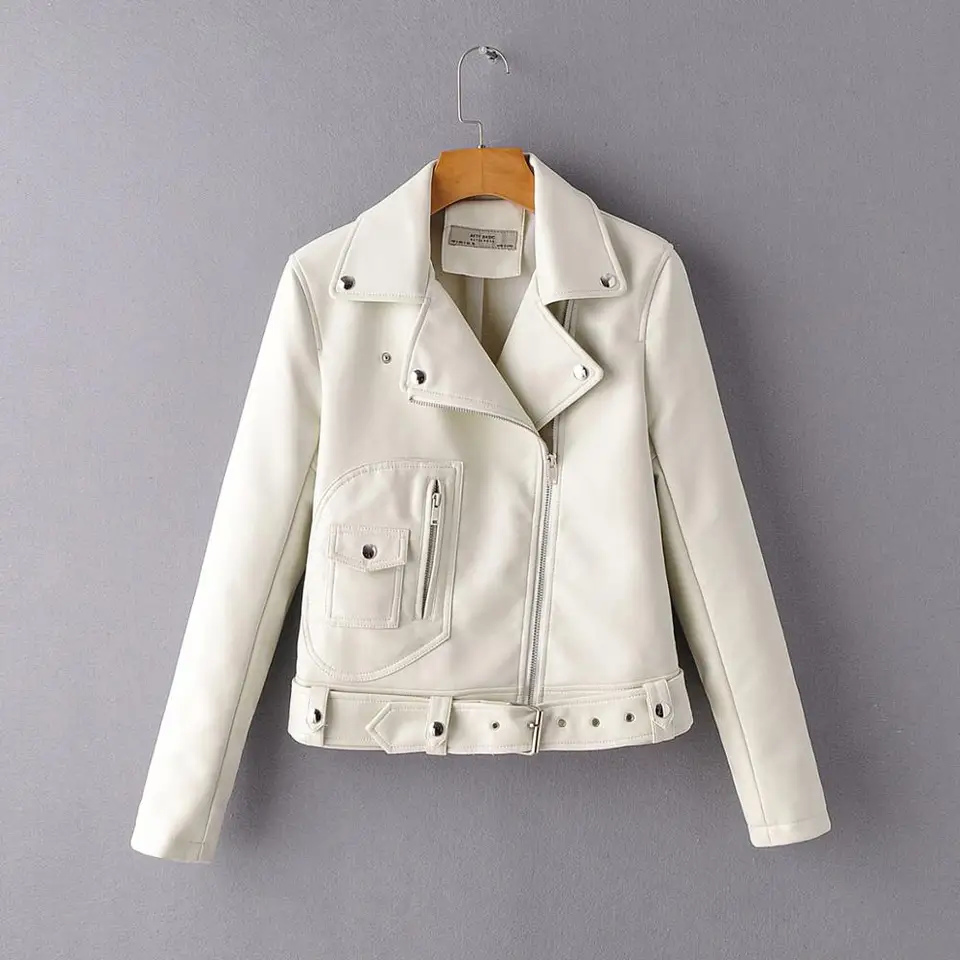 winter white leather jacket