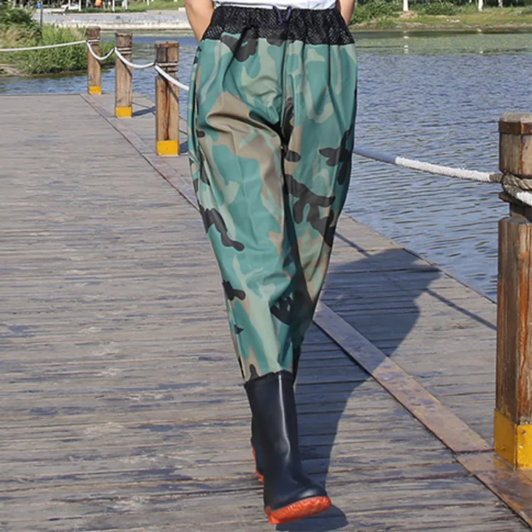 

Sewer Pants Thick Half-length Sewer Fishing Leather Pattern Onesie Customizable Waist Breathable Water Fork Pants