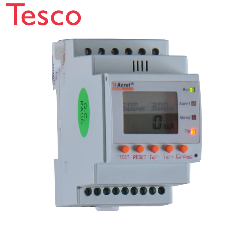 

input 30mA-30A earth leakage current protection relay with overcurrent alarm