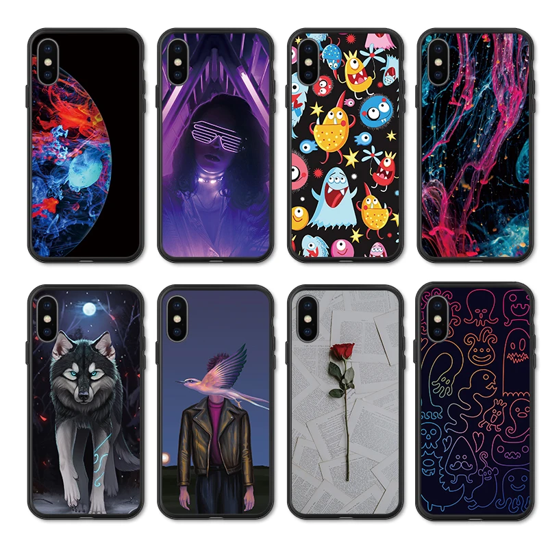 Soft Case For Samsung Galaxy s8 Plus S8+ coque Cover Sumsung s6 s7 edge Cases s 8 6 7 8plus capa para Colorful | Мобильные телефоны