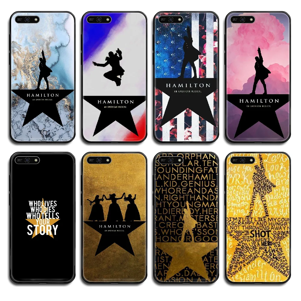 Чехол для телефона Hamilton Musical Lyrics чехол Huawei Honor Mate 5 6 7 8 9 10 20 30 A C X Lite Pro черный