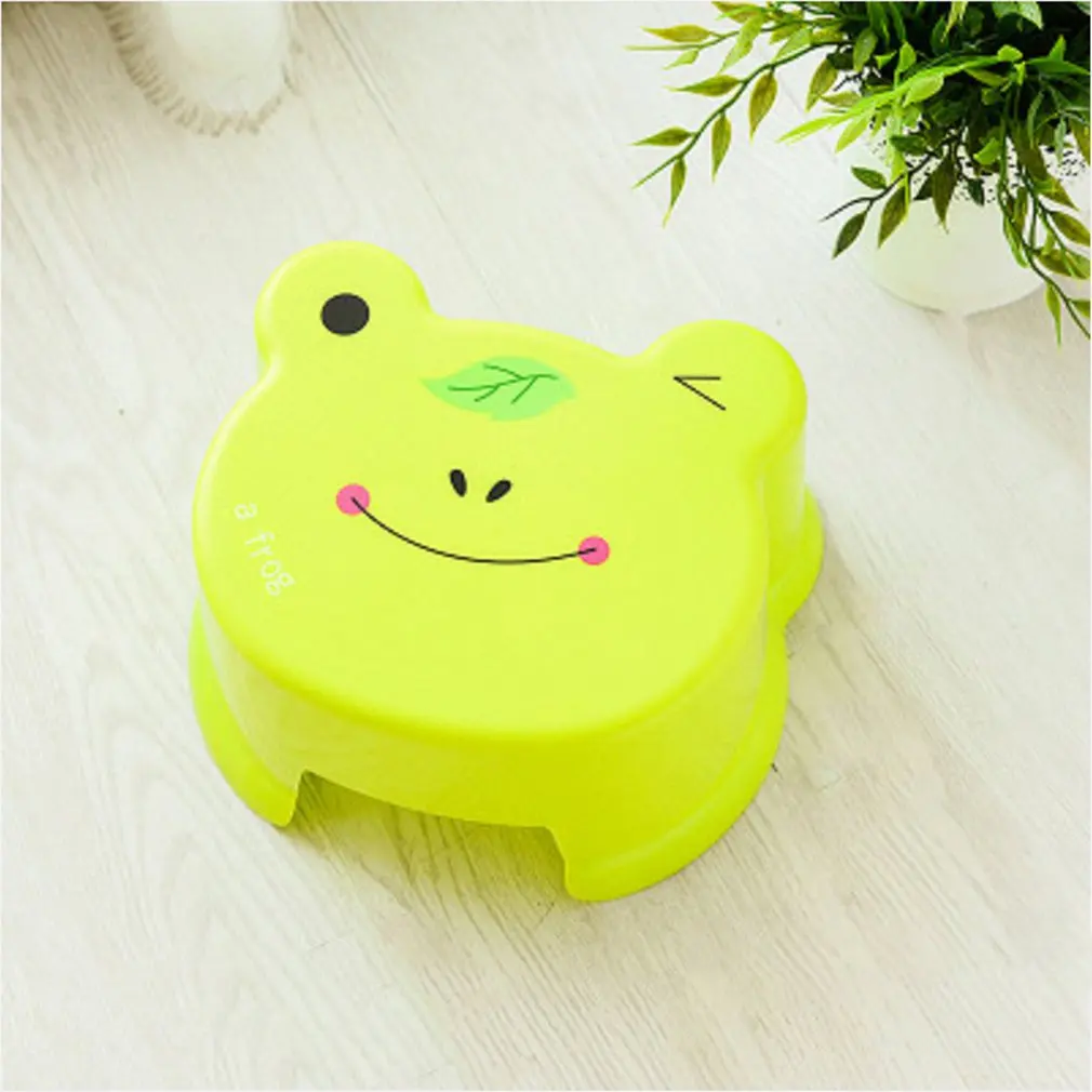

Cute Living Room Thick Plastic Stool Bathroom Bath Bench Cartoon Children Toddler Bench Shoes Bench Stool
