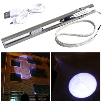 

Portable USB Charging Waterproof LED Lamp Multifunction Ultra Bright Pointer Toys Mini Pen Electric Torch Flashlight