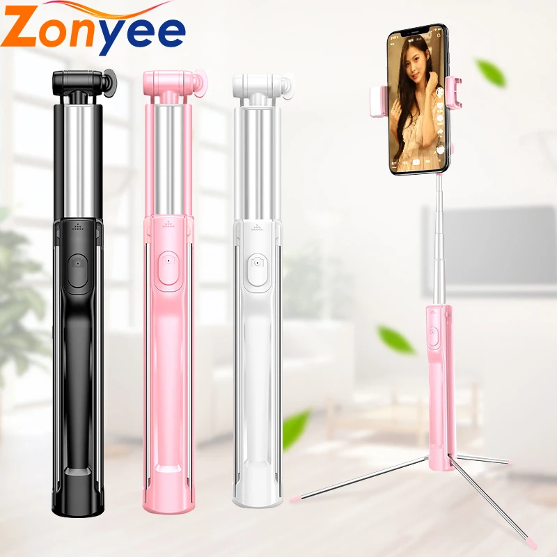 

Bluetooth Selfie Stick with Wireless Remote Control Aluminum All in One Extendable Selfie Sticks Compact Design for Phone