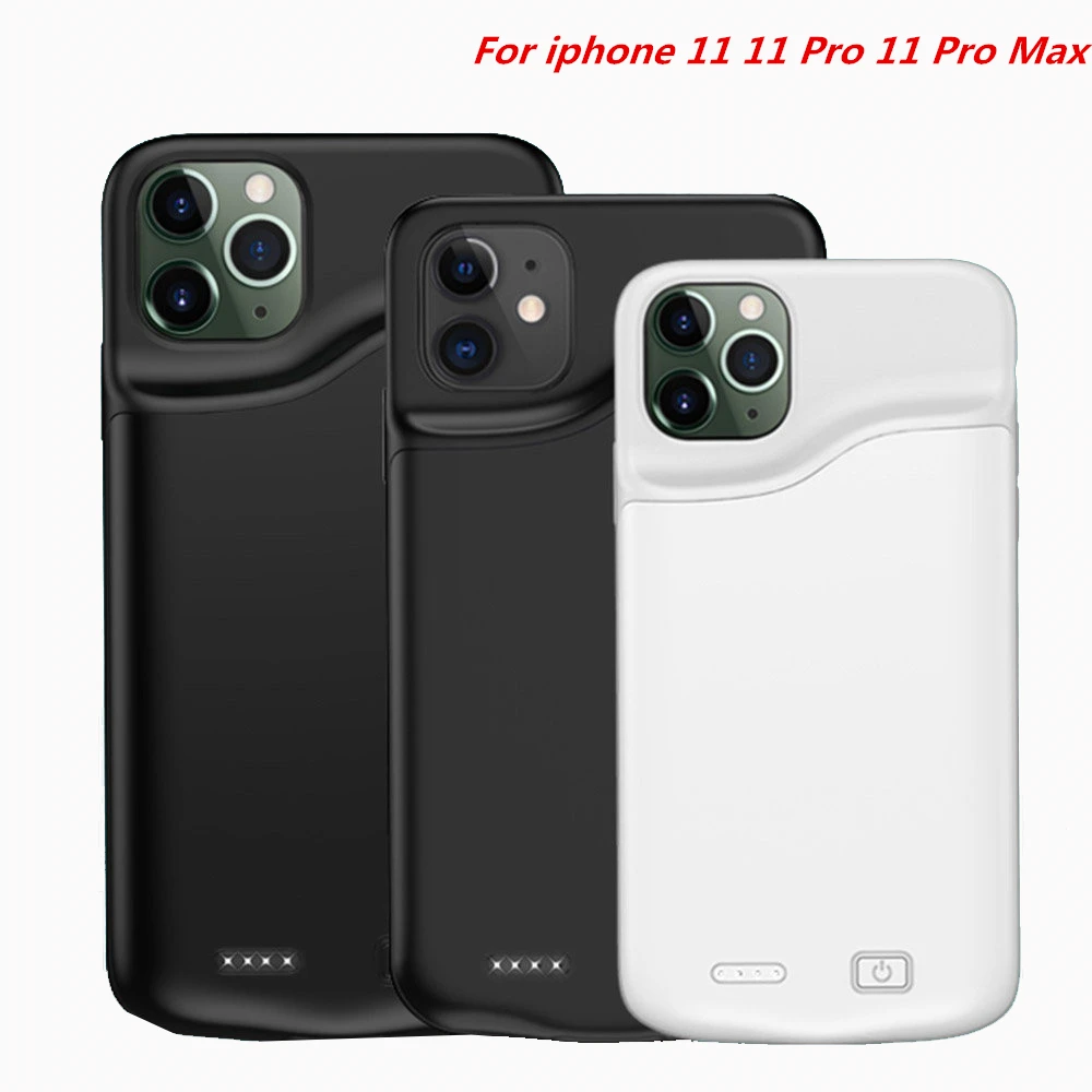 6000 мАч для iphone 11 Pro Max чехол зарядного устройства смартфона внешний аккумулятор