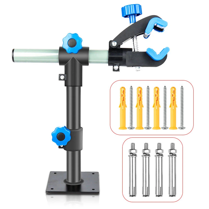Exemption tuberculosis rod Bicycle Wall O Desktop Mount Telescopic 360° Rotation 30kg Horizontal  Vertical Parking Service Stand Stainless Steel Bolts - Bicycle Racks -  AliExpress