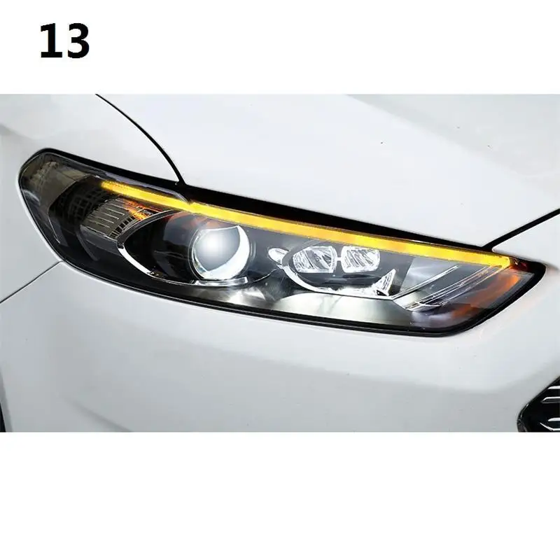 Автомобильные лампы Drl дневные ходовые огни Luces Led Para авто освещение фары 13 14 15 16 17 для Ford Mondeo