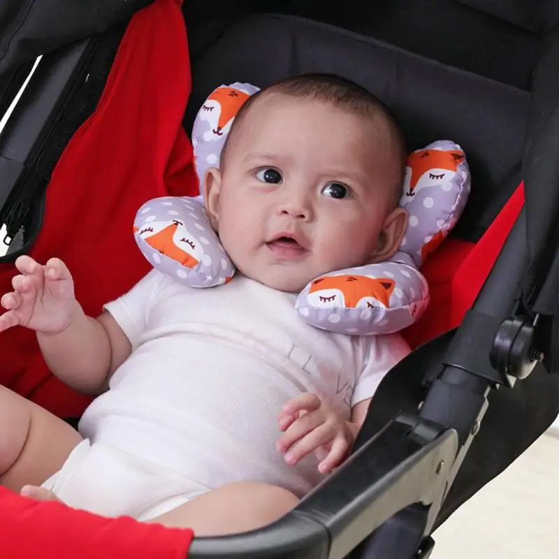 U-образная фиксированная подушка для детской коляски, хлопковый Детский защитный коврик