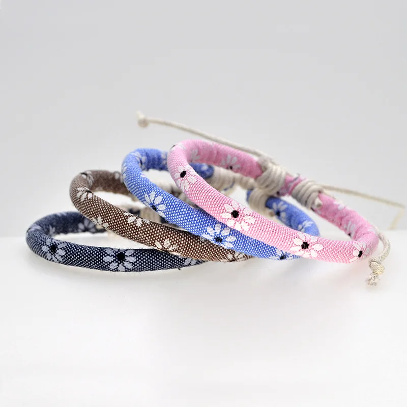 

Trendy Handmade Thread Rope Bracelet For Women Korean Simple String Charm Bracelet Female Gift