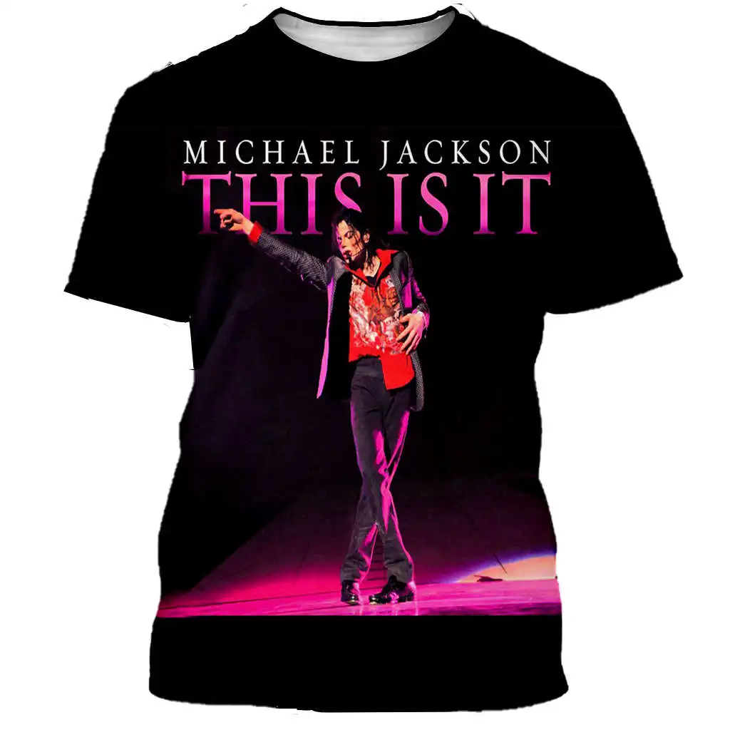 New classical Michael Jackson t shirt men women 3D printed fashion tshirt hip hop streetwear casual summer tops dropshipping - Цвет: 09