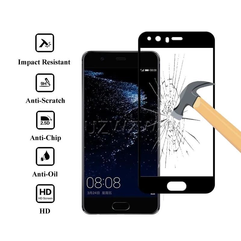 2 шт для huawei P10 стекло полное покрытие закаленное стекло для huawei P10 защита экрана защитное стекло