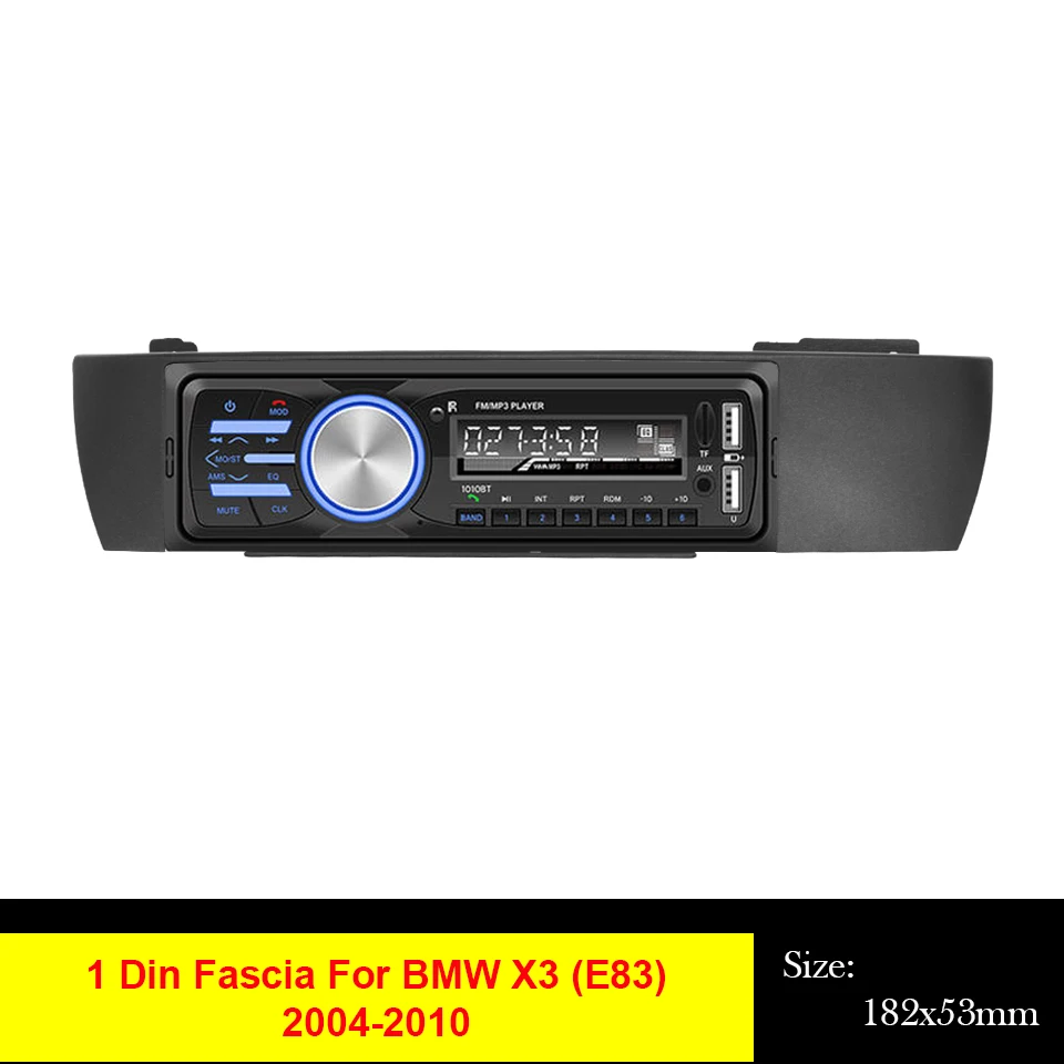 1Din Автомобиль Радио панель для BMW X3 E83 2004-2010 CD стерео рама монтажная тире Установка