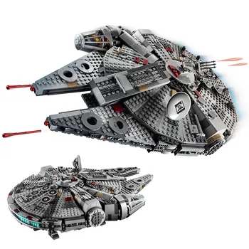 

Star Wars The Rise Of Skywalker Millennium Building Blocks Kit Bricks Set Classic Falcon Movie Model Kids Toys For Children Gift
