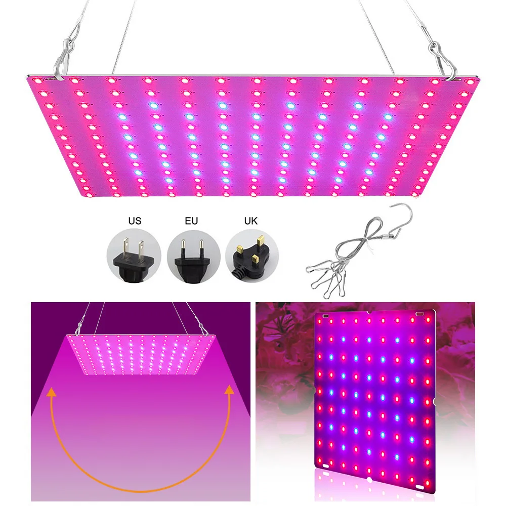 LED Plant Growing Light 81-312LEDs Full Spectrum 25W-80W for Indoor Plants Veg and Flower Fixtures with Daisy Chain Function D30