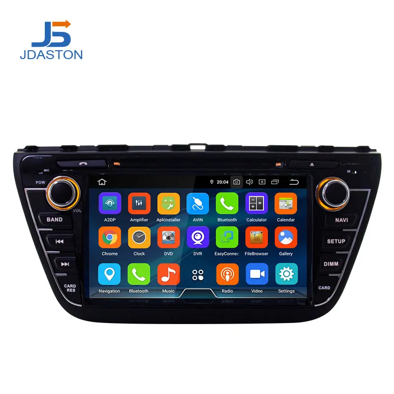 Cheap JDASTON 2DIN Android 9.0 Car DVD Player For Suzuki SX4 S-Cross 2013 2014 2015 2016 Multimedia GPS Radio Stereo 4G+64G Octa Cores 1