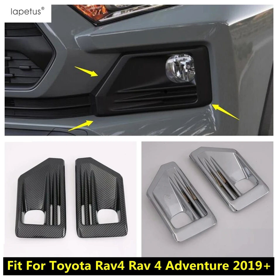 

Front Bumper Fog Lights Lamps Frame Cover Trim ABS Accessories Exterior For TOYOTA RAV4 RAV 4 XA50 Adventure Model 2019 - 2022