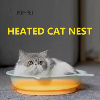 

Pet Cat and Dog Sleeping Bed Heating Pet Cats Puppy Basket Heat Preservation Plastic Dog Nest Quality Pet House Kitten Warm Beds
