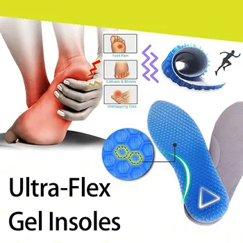 

Ultra-Flex Non-slip Absorbent Absorbing Elastic Insole Gel Insole Comfortable Cut Insole Shock Absorption And Odor