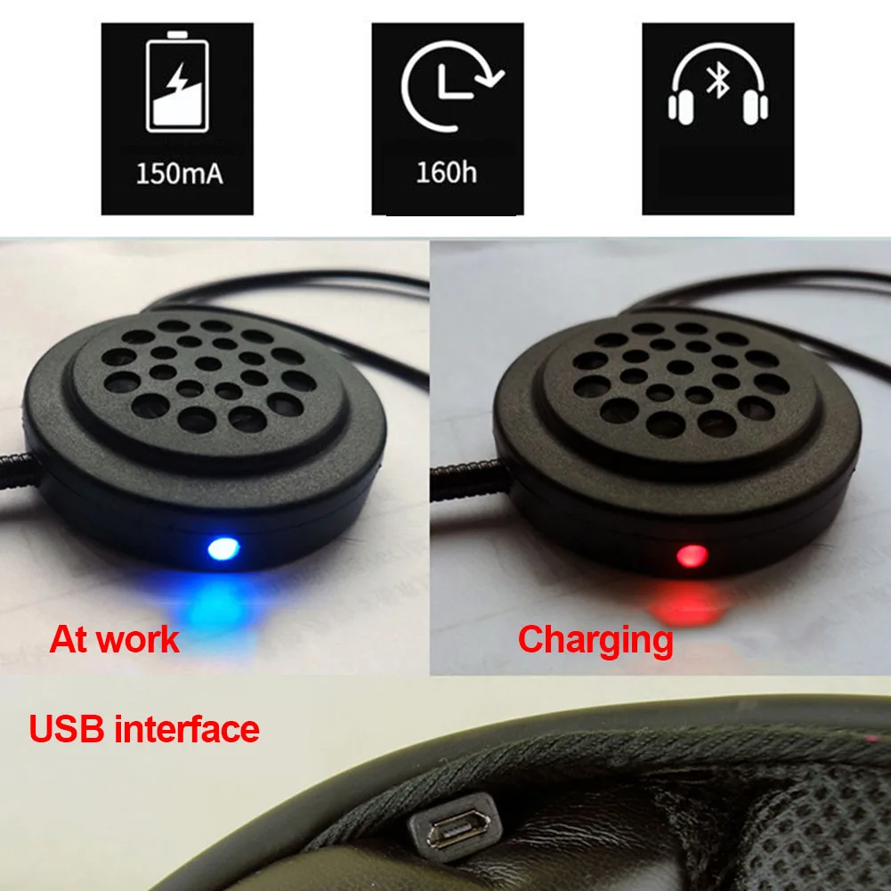 Простое управление беспроводной Bluetooth Музыка мотоцикл Hands Free наушники долгое время ожидания шлем гарнитура с микрофоном напоминание