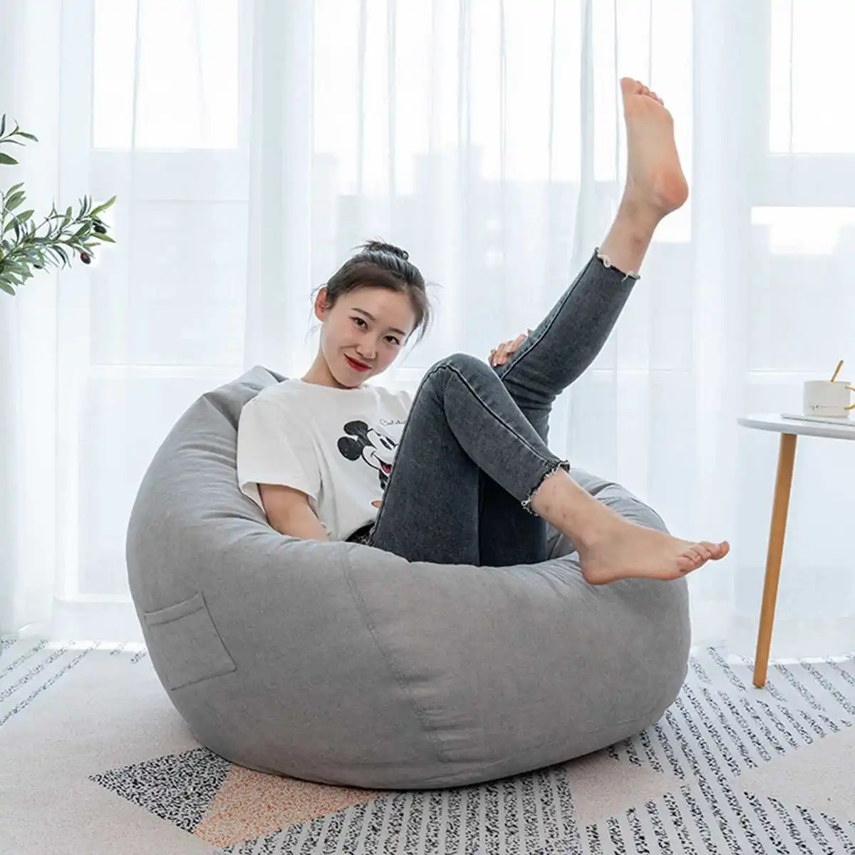 Чехол для дивана Nesloth Lazy BeanBag бархатный чехол без наполнителя сумка кресла