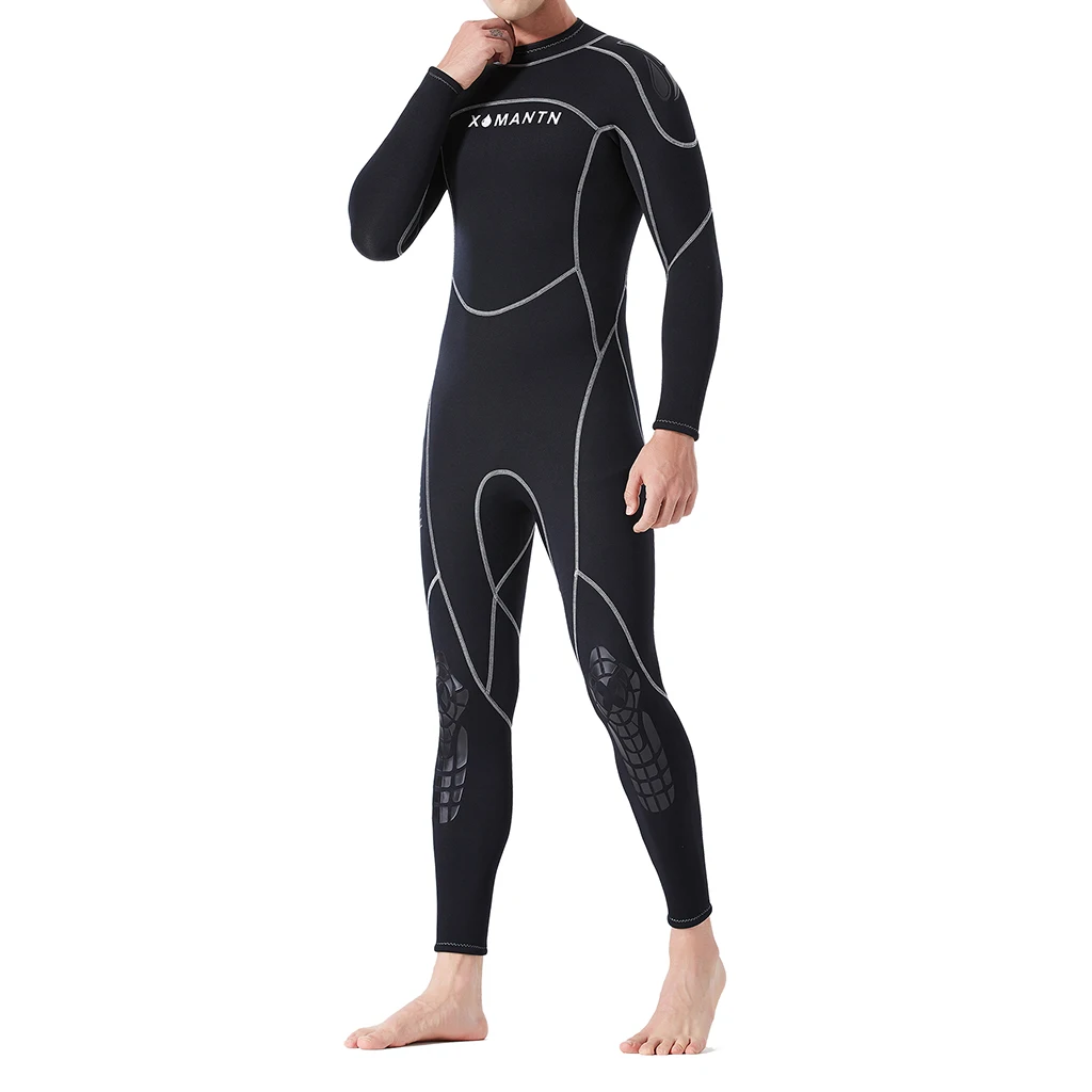 3 Mm Male Diving Wetsuit One-Piece Diving Suit Jumpsuit Rash Guard Scuba Diving Wetsuit for Water Sports 