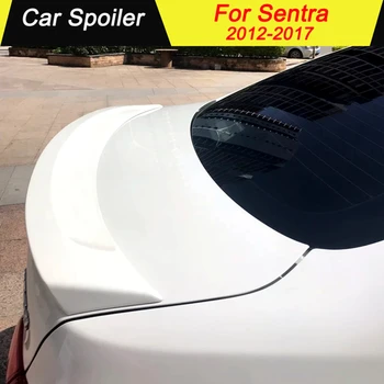 

ABS Material Car Spoiler For Nissan Sentra 2012-2017 Primer Color Tail Wing Decoration Rear Trunk Spoiler For Sentra