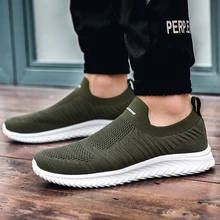  Men Vulcanize Shoes Mesh Men Shoes Lightweight Comfortable Men's Sneakers 2020 Autumn Fashion Slip On Flats Shoes Male Loafers 