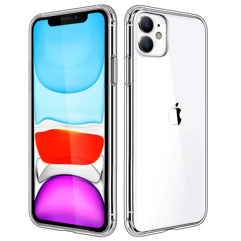 Прозрачный силиконовый чехол для Apple iPhone 11 Pro Max XS X XR 8 PLUS 7 SE 2020 Оригинальный