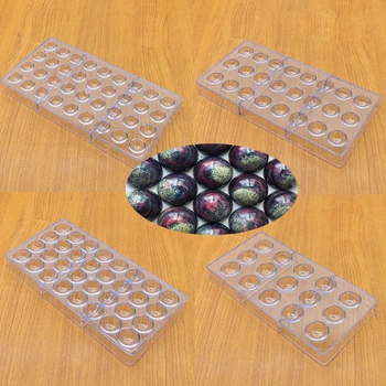 

36/32/24/15 Round Shape Polycarbonate PC Chocolate Mold 3D Lollipop Fondant Candy Cake Molds Kitchen Baking Pastry Tools